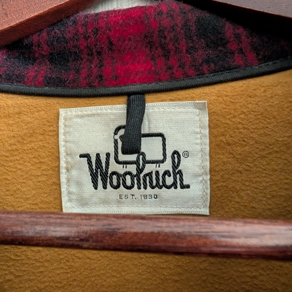 Vintage Men's Woolrich Red Buffalo Plaid Heavy Hunting Jacket Size 44 - Picture 2 of 8